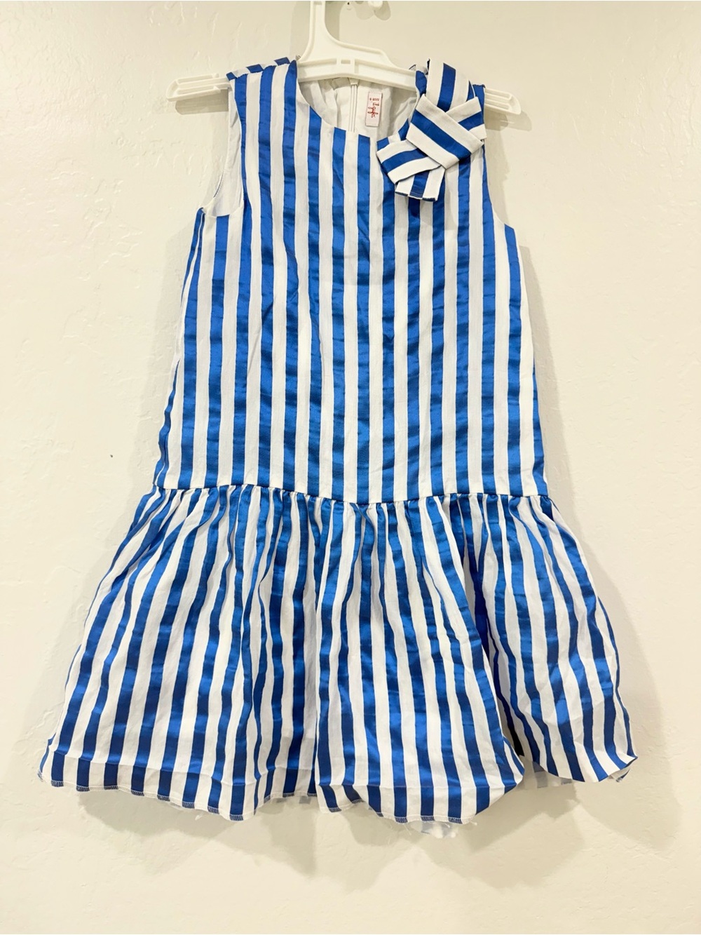 Il Gufo Striped Sleeveless Dress Girls Size 6